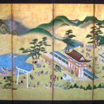 江戸風俗図屏風