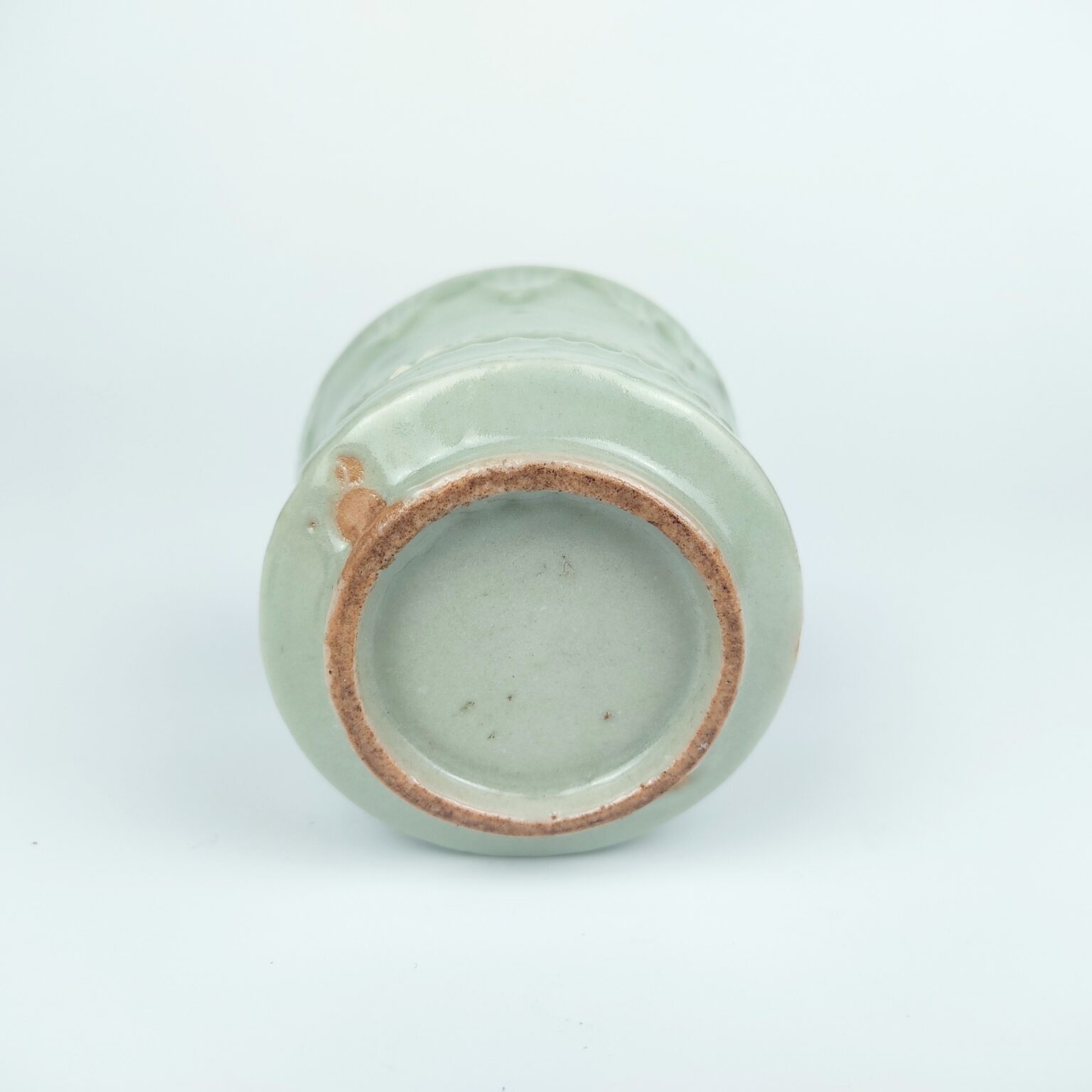 Early imari celadon incense burner with design of cord Antique Nishikawa