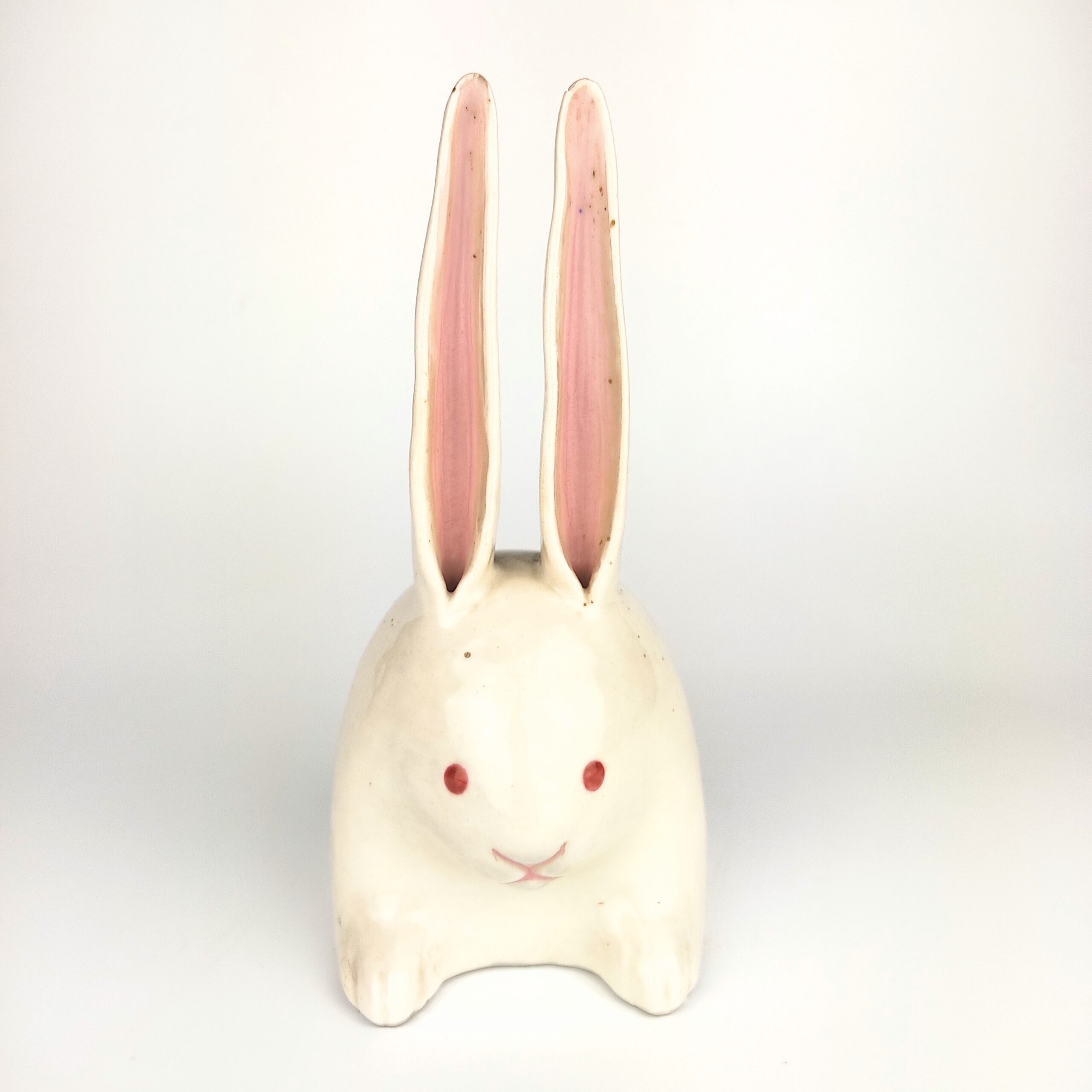 BANKO ware rabbit incense burner Antique Nishikawa