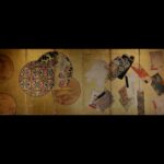 紙本金地著色和本図六曲屏風