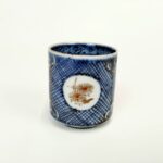 japanese antique Imari ware colored small cup with design of pine,bamboo and plum